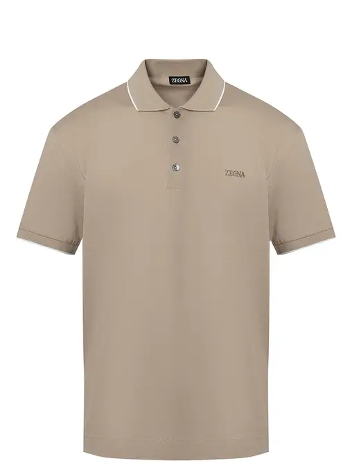 Поло хлопковое ZEGNA
