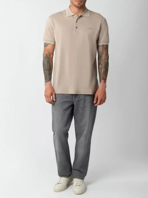 Поло хлопковое ZEGNA