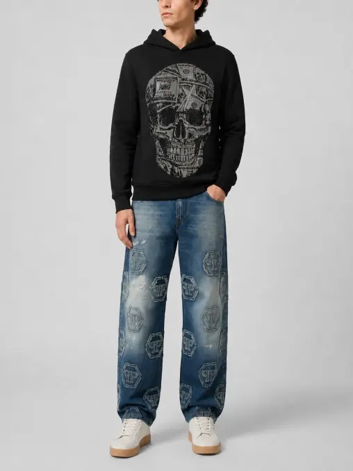 Худи хлопковое PHILIPP PLEIN