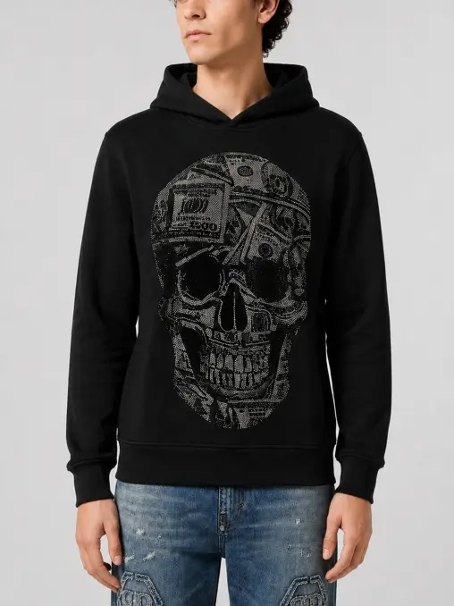 Худи хлопковое PHILIPP PLEIN