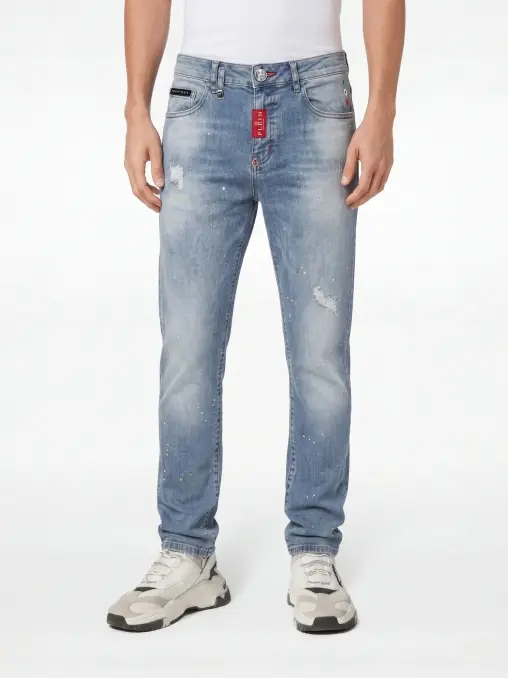 Джинсы хлопковые PHILIPP PLEIN