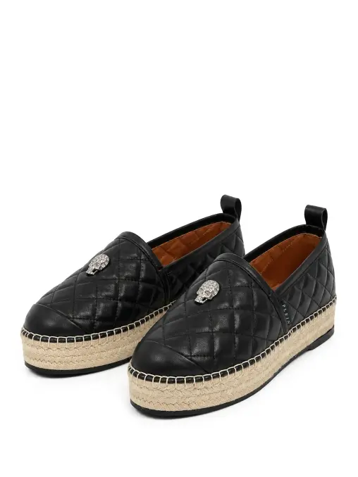 Эспадрильи кожаные PHILIPP PLEIN