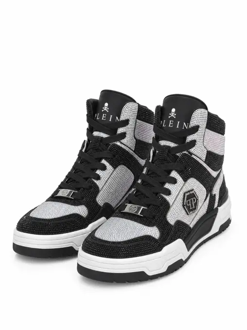 Кеды со стразами PHILIPP PLEIN