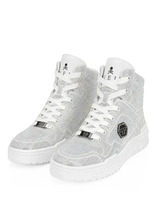 Кеды со стразами PHILIPP PLEIN