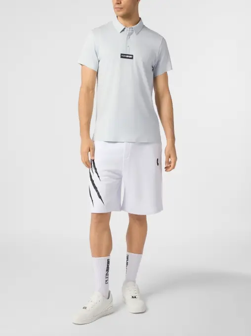 Поло из вискозы и хлопка PLEIN SPORT