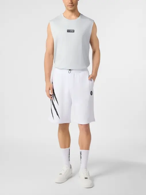 Футболка из вискозы и хлопка PLEIN SPORT