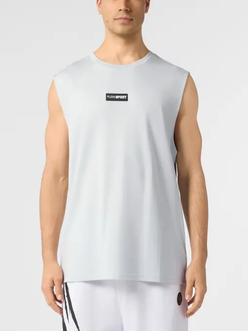 Футболка из вискозы и хлопка PLEIN SPORT