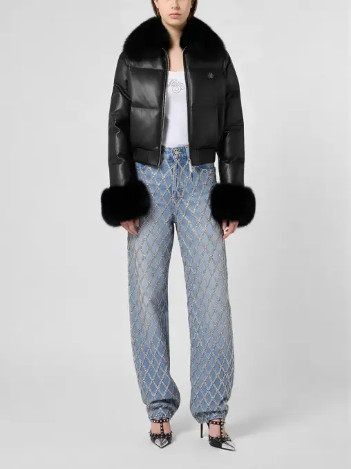 Куртка кожаная PHILIPP PLEIN