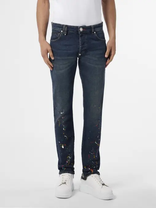 Джинсы хлопковые PHILIPP PLEIN