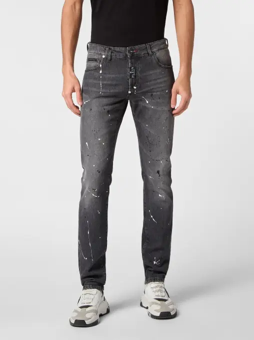 Джинсы хлопковые PHILIPP PLEIN