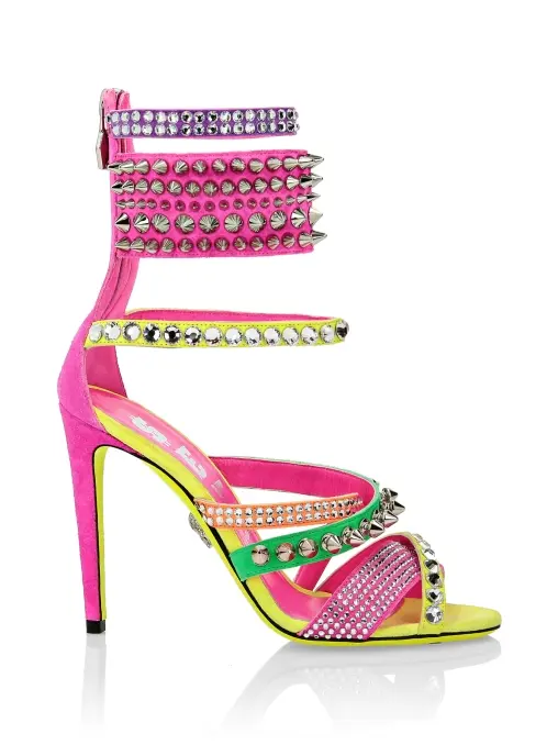Босоножки кожаные PHILIPP PLEIN