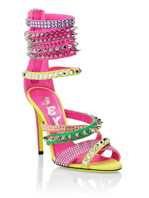Босоножки кожаные PHILIPP PLEIN