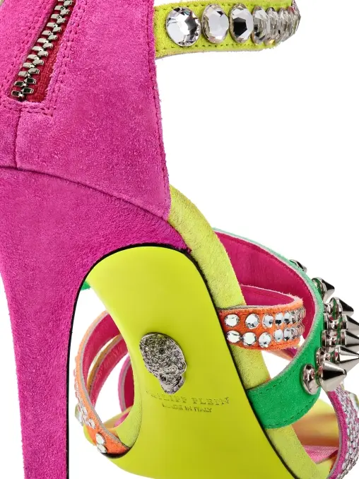 Босоножки кожаные PHILIPP PLEIN