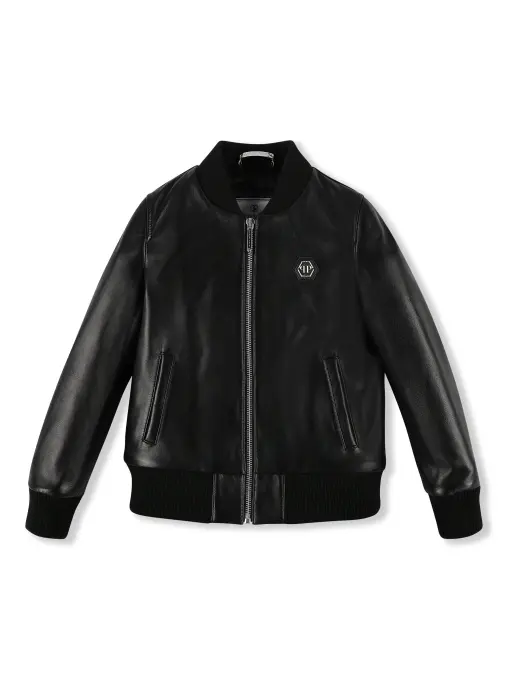 Бомбер кожаный PHILIPP PLEIN