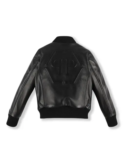 Бомбер кожаный PHILIPP PLEIN
