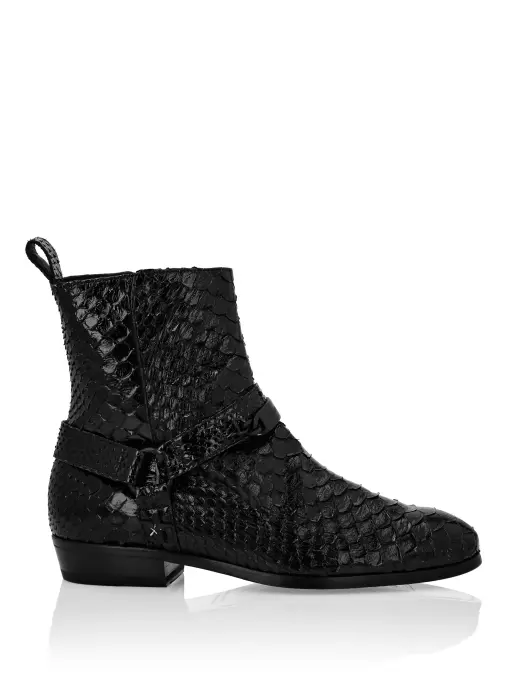 Ботинки из кожи питона PHILIPP PLEIN