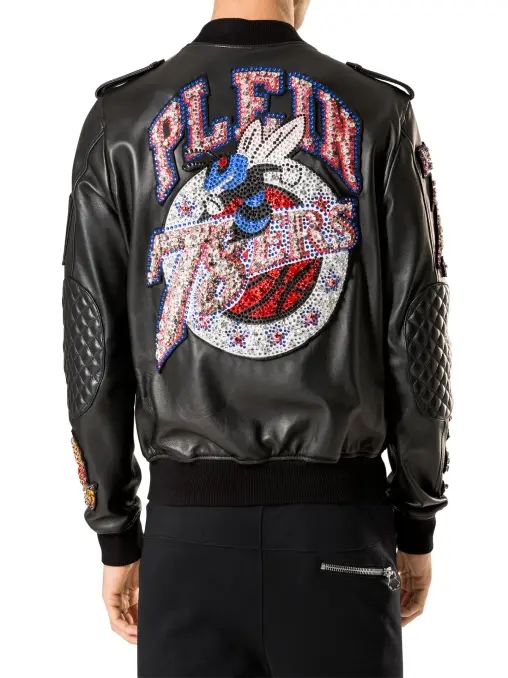 Бомбер кожаный PHILIPP PLEIN