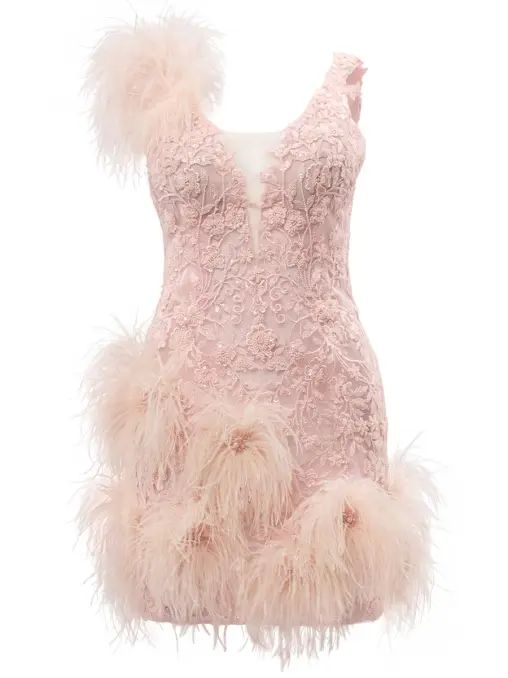 Платье с перьями SPERANZA COUTURE