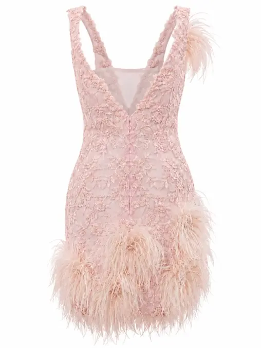 Платье с перьями SPERANZA COUTURE