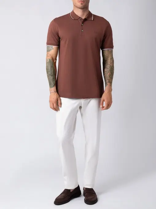Поло хлопковое ZEGNA