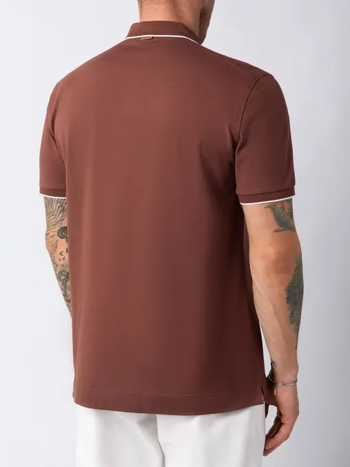 Поло хлопковое ZEGNA