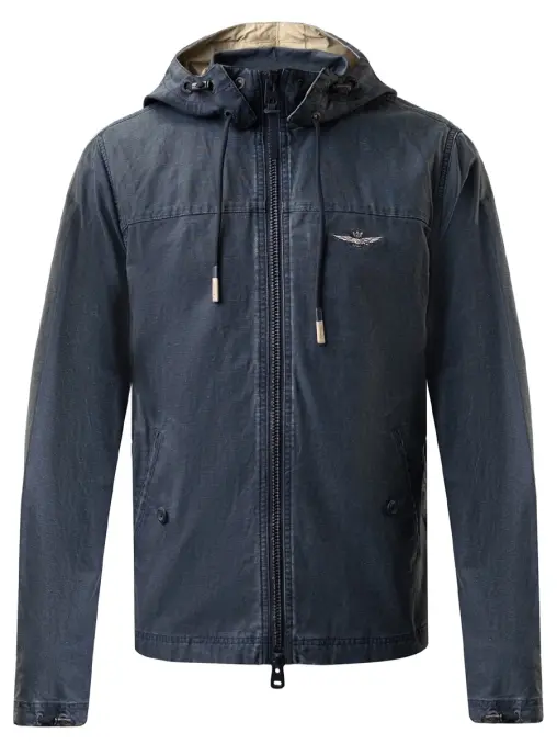 Куртка из хлопка и льна AERONAUTICA MILITARE