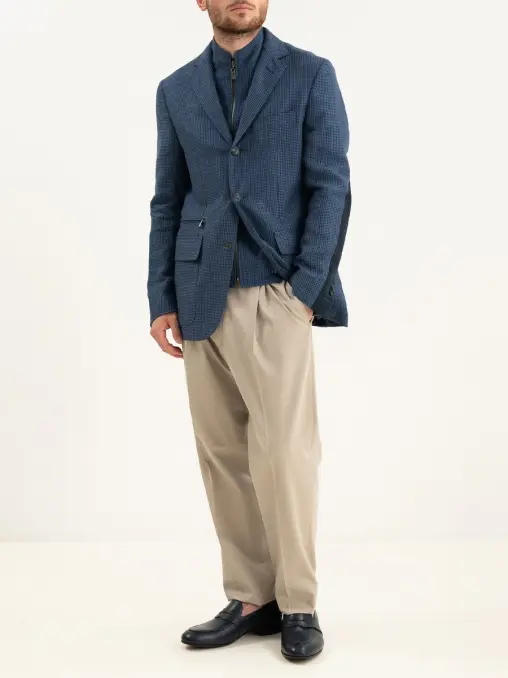 Пиджак из шерсти и льна CORNELIANI
