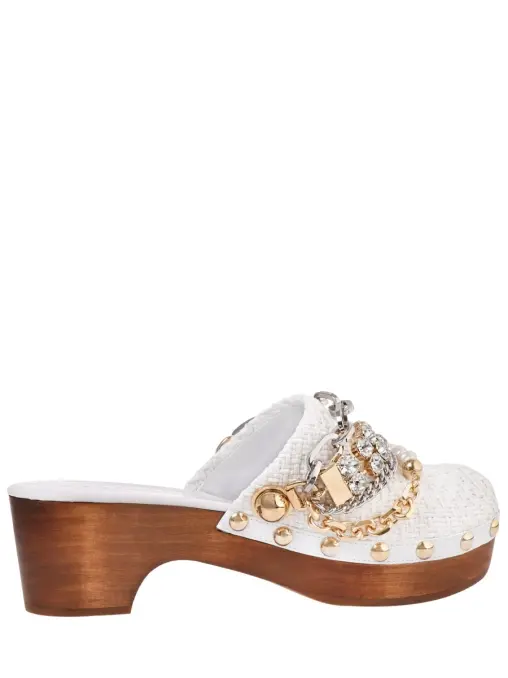 Клоги текстильные DOLCE & GABBANA