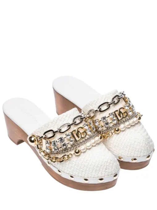 Клоги текстильные DOLCE & GABBANA