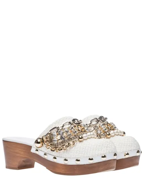 Клоги текстильные DOLCE & GABBANA