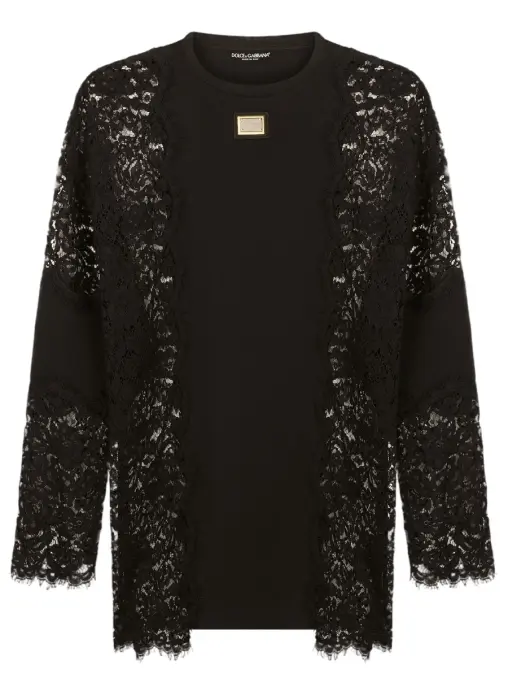 Футболка из хлопка и вискозы DOLCE & GABBANA
