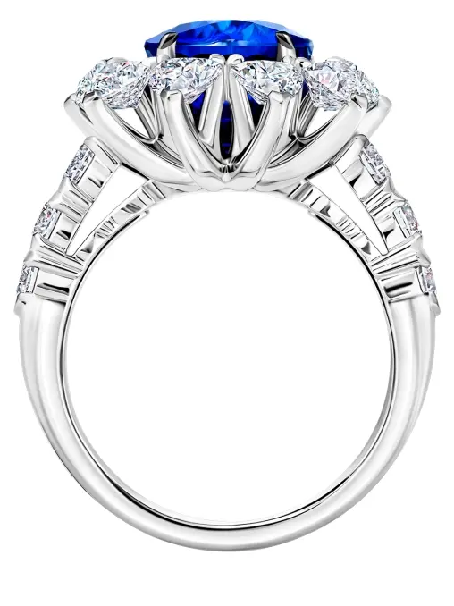 Кольцо с сапфирами и бриллиантами CHAMOVSKIKH JEWELLERY HOUSE