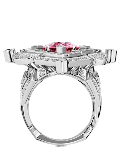 Кольцо из белого золота с морганитом и бриллиантами CHAMOVSKIKH JEWELLERY HOUSE