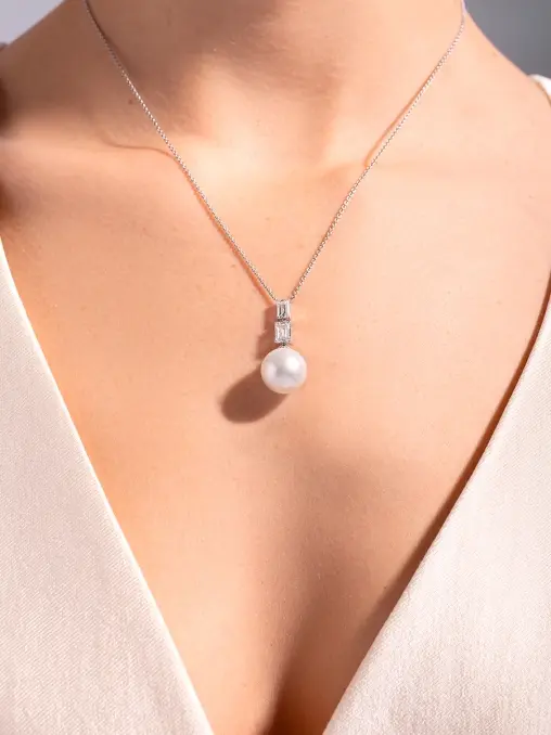 Колье с жемчугом и бриллиантами CHAMOVSKIKH JEWELLERY HOUSE