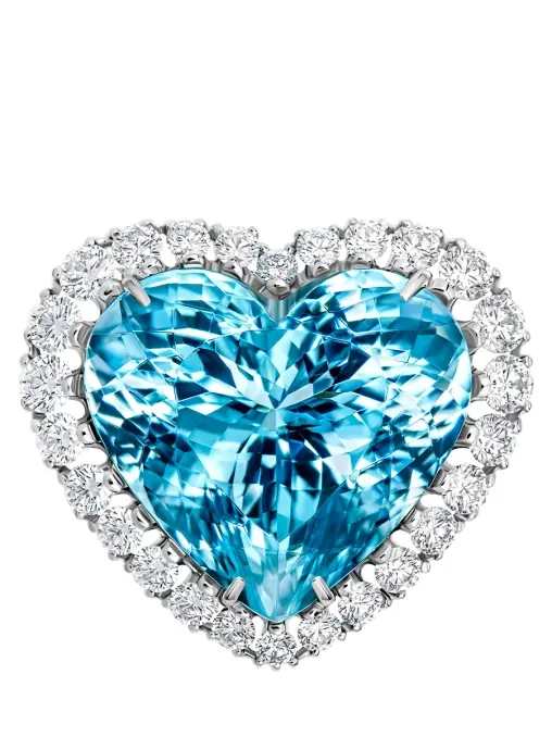 Кольцо с аквамарином и бриллиантами CHAMOVSKIKH JEWELLERY HOUSE