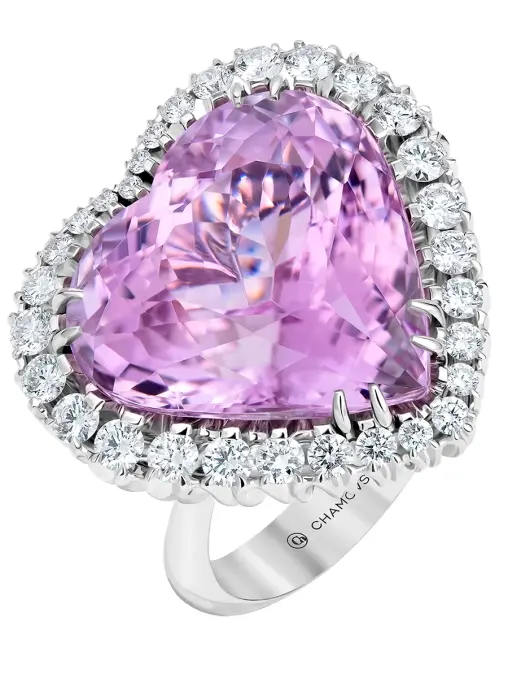 Кольцо с кунцитом и бриллиантами CHAMOVSKIKH JEWELLERY HOUSE