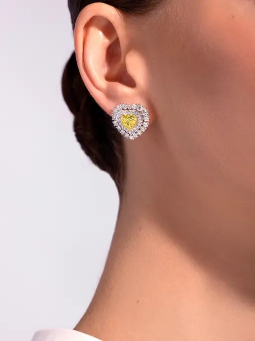 Серьги-пусеты с бриллиантами CHAMOVSKIKH JEWELLERY HOUSE
