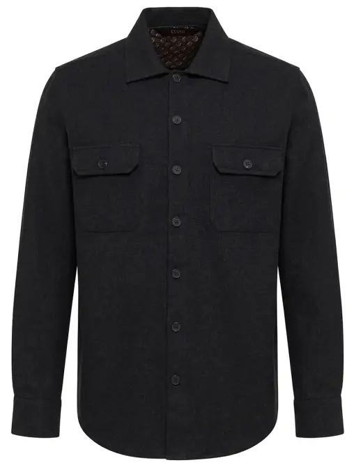 Рубашка Regular Fit из вискозы CUDGI
