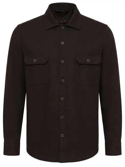 Рубашка Regular Fit из вискозы CUDGI