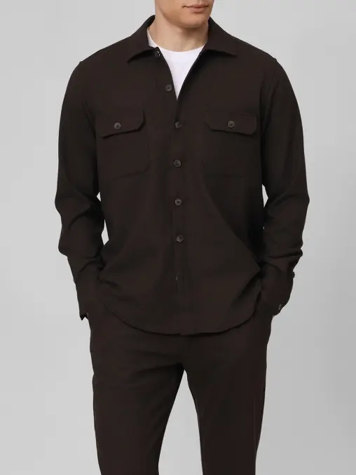 Рубашка Regular Fit из вискозы CUDGI