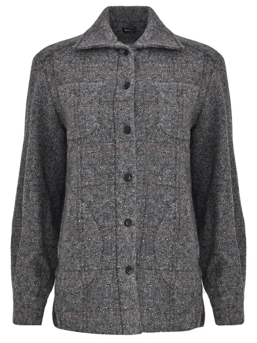 Рубашка из шерсти альпака KITON