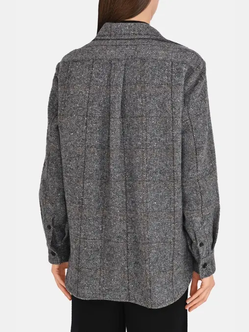 Рубашка из шерсти альпака KITON