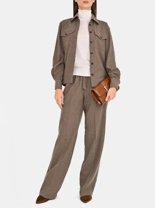 Рубашка из шерсти и кашемира KITON