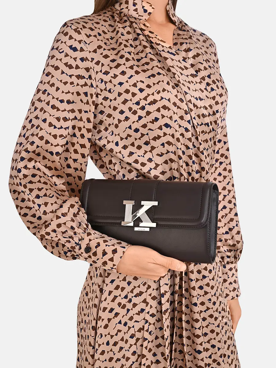 Клатч кожаный