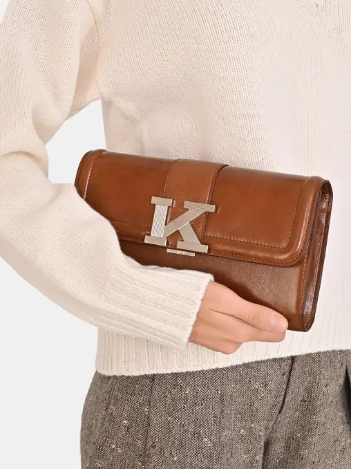 Клатч кожаный KITON