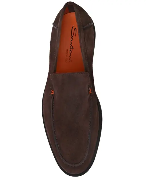Лоферы замшевые SANTONI