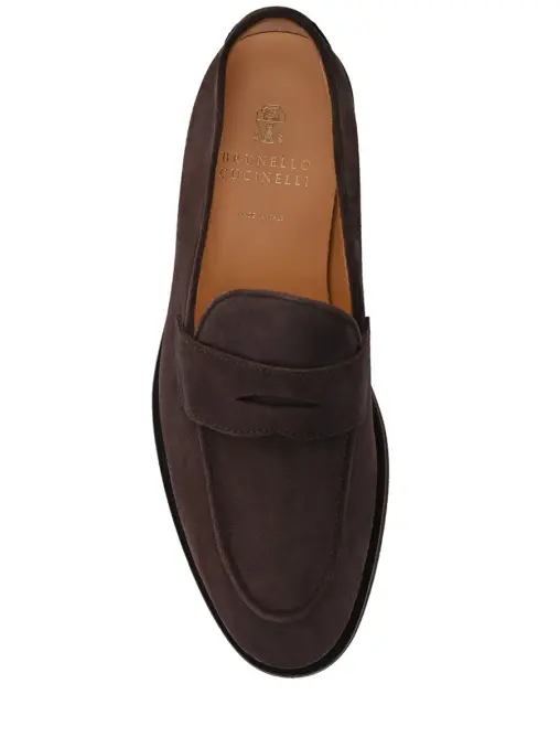 Лоферы замшевые BRUNELLO CUCINELLI