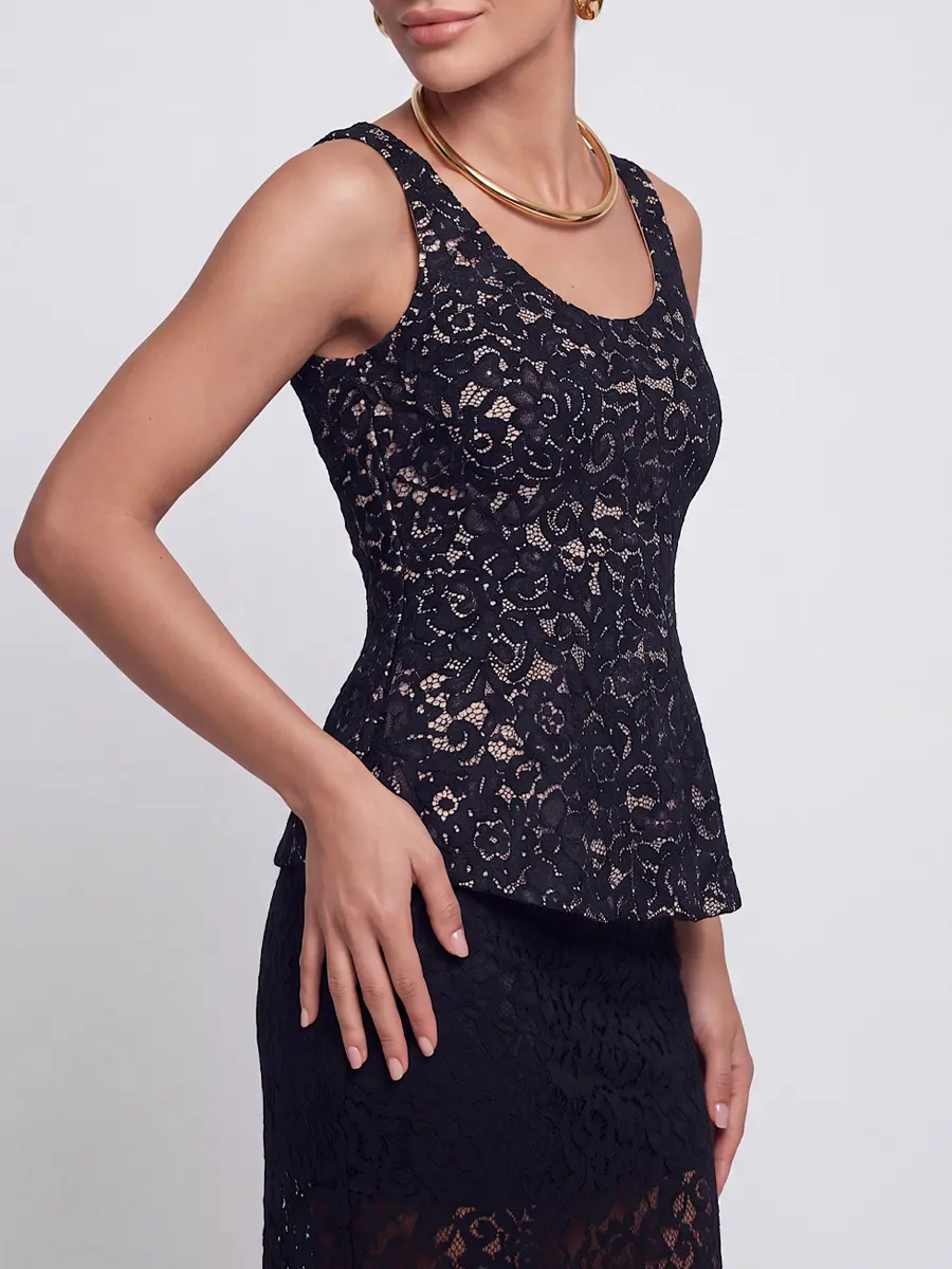 Топ кружевной