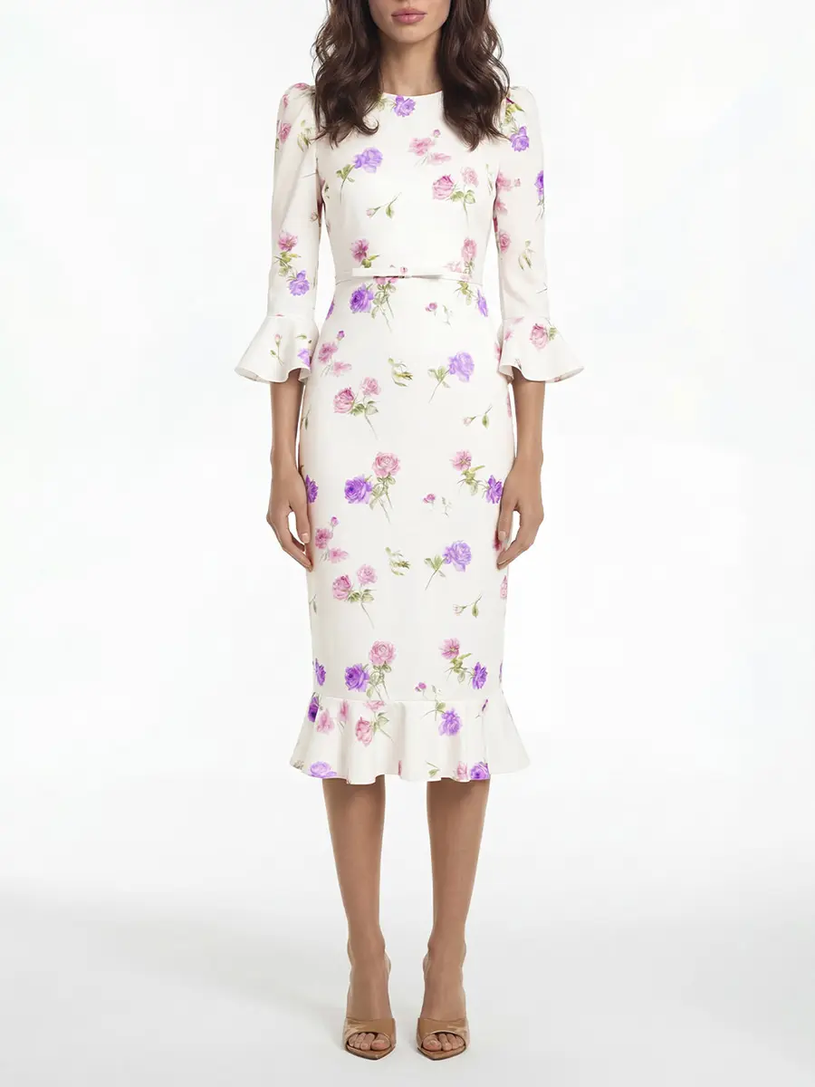 Платье шелковое Primrose midi