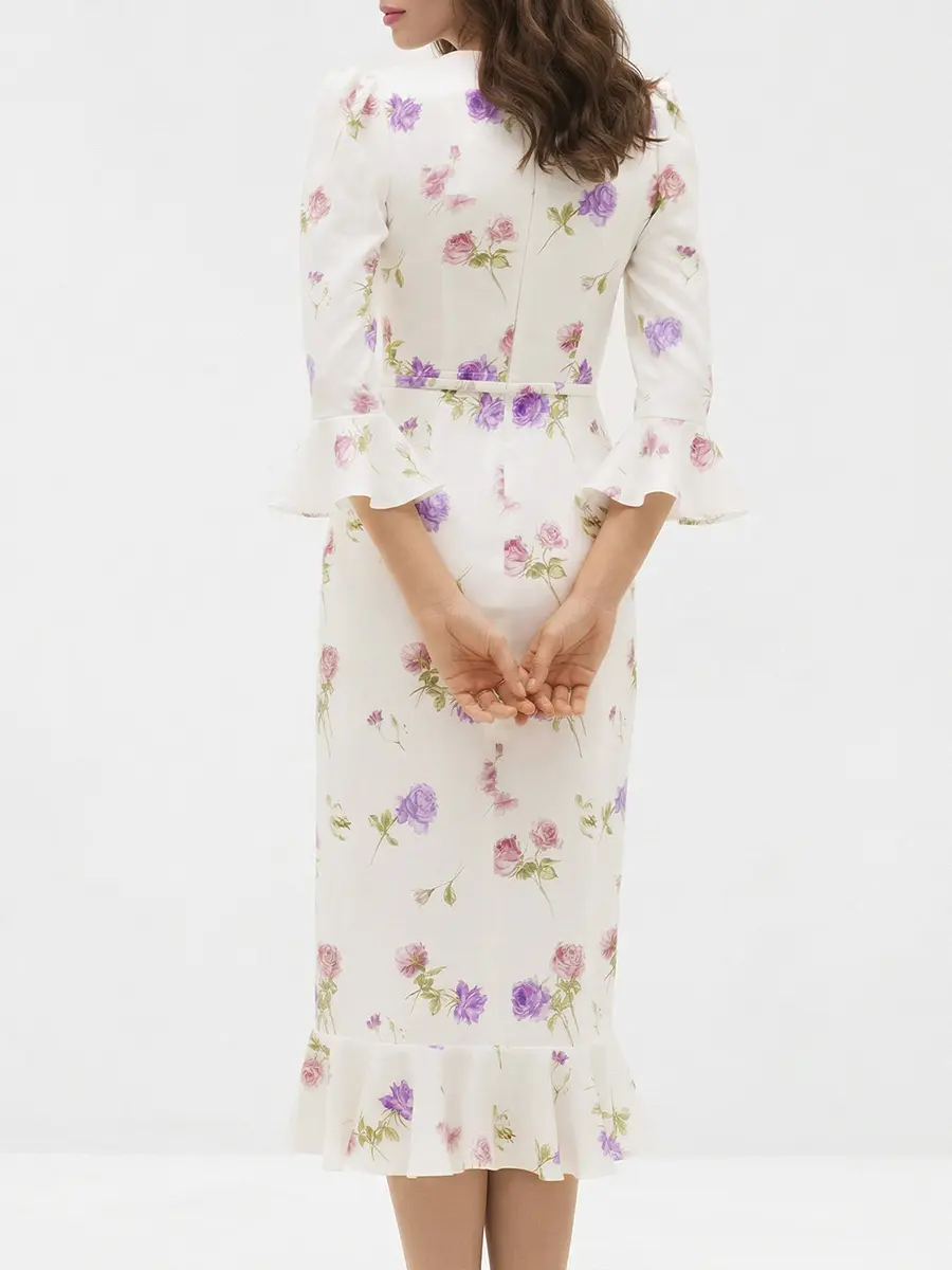 Платье шелковое Primrose midi